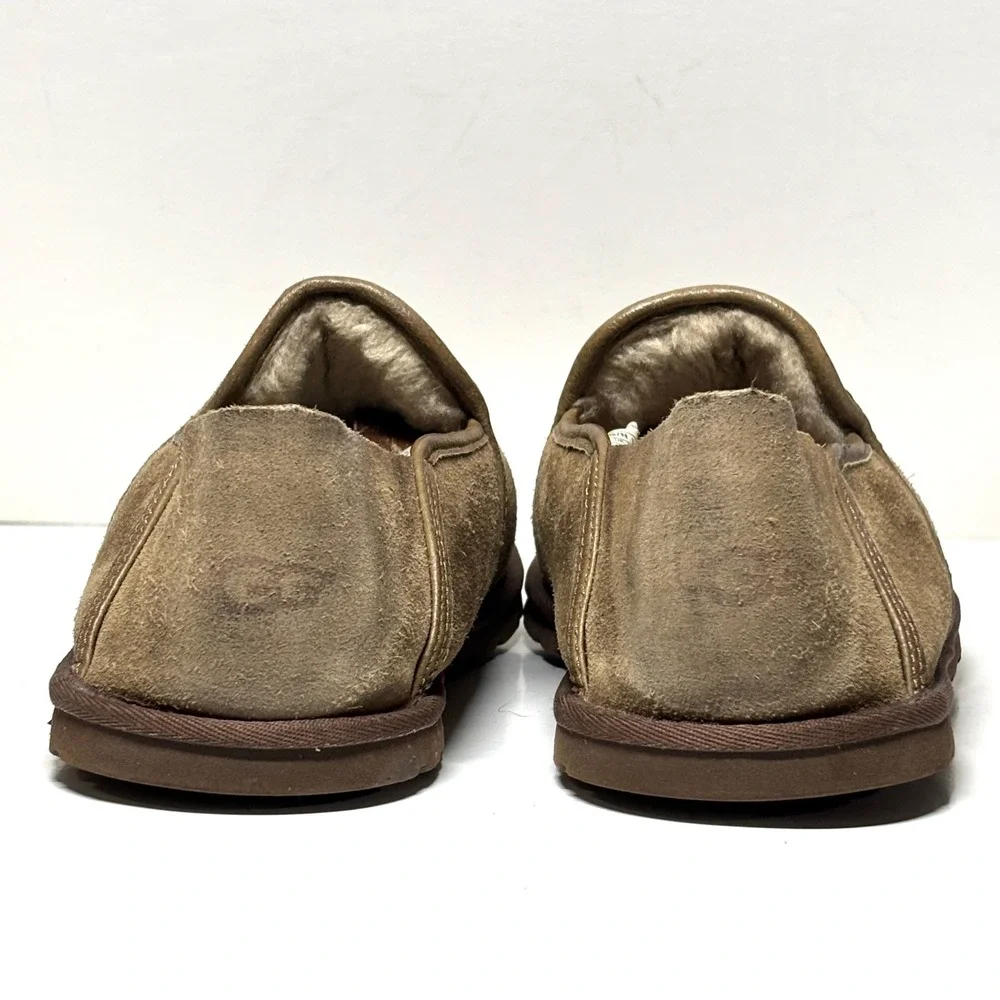 UGG Henrick Loafers Mens Size 10 Brown Suede‎ Sheepskin Slip On Driving